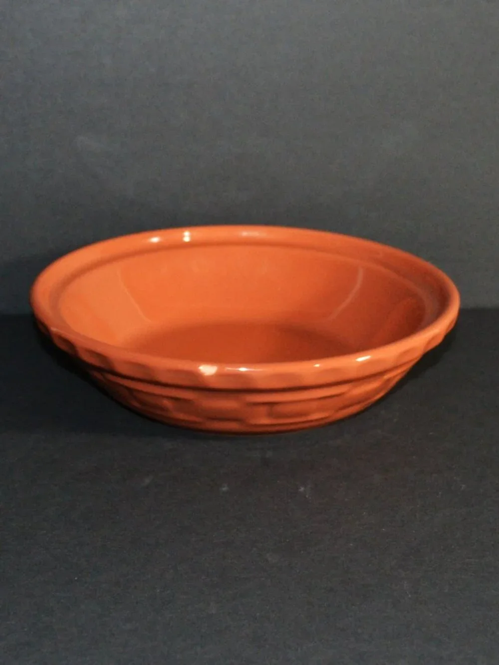 Longaberger Woven Traditions Small Bowl Paprika Glaze Kitchen Serveware